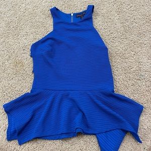Material Girl Royal Blue Peplum Top